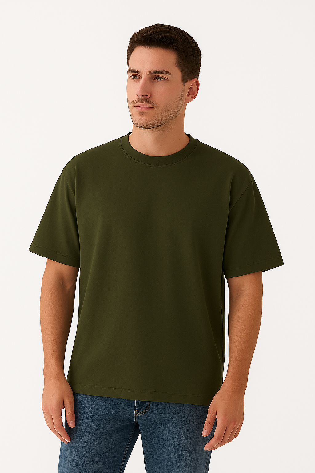 The Essential Olive Oversize T-Shirt – Premium Comfort Tee